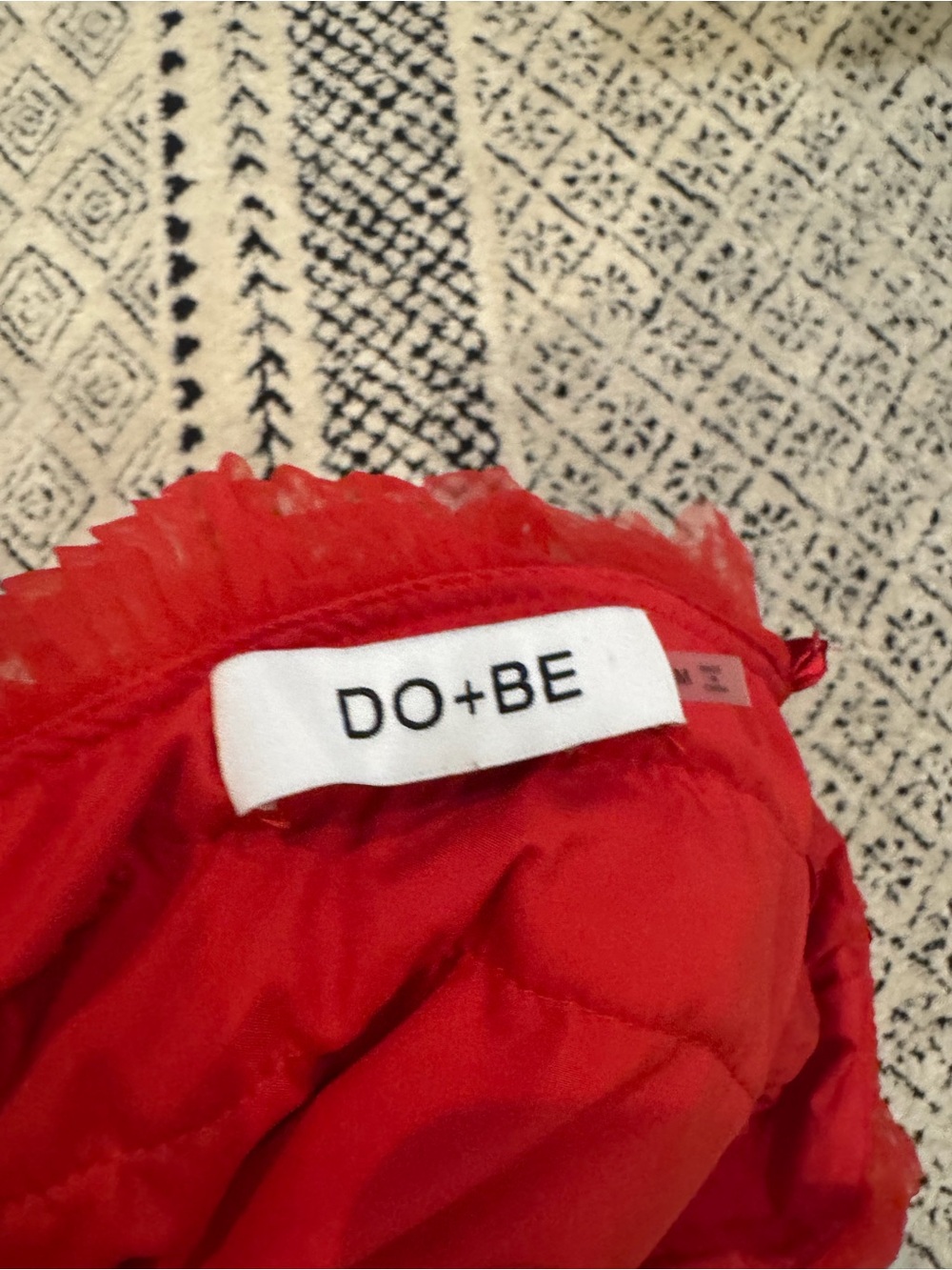 DO+BE Red Ruffled Mini Dress - Picture 3 of 4